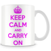 KeepCalm And Carry On κούπα - μπλουζάκια με στάμπες στο www.mrcopy.gr